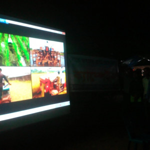 পাটগ্রাম বাজারে সান্ধ্যকালীন ব্লাস্ট বিরোধী বায়াস্কোপ শো